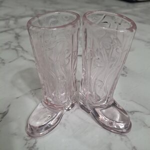 Pink Cowboy Boot Shot Glasses